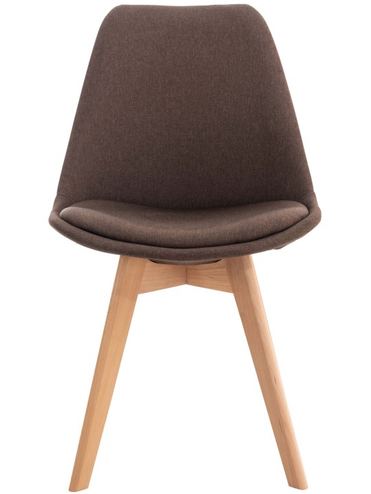 Tuoli Linares kangasta, ruskea