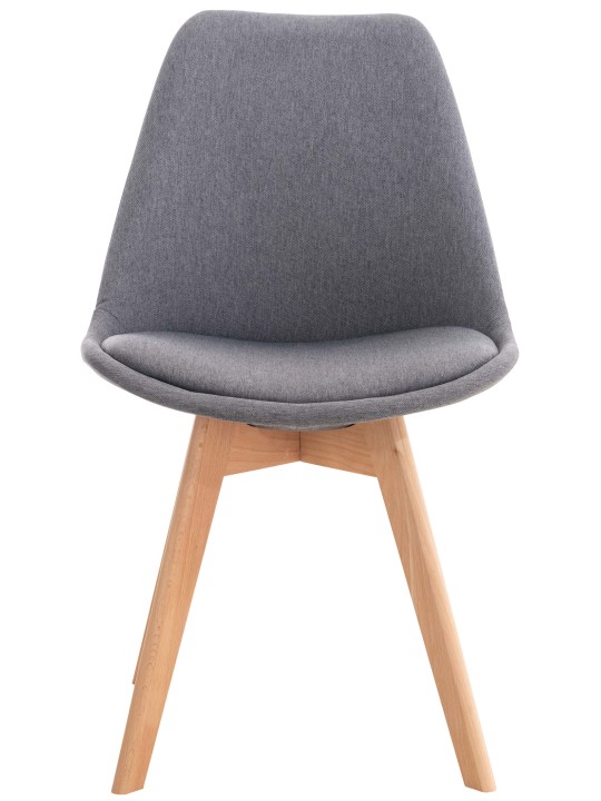 Tuoli Linares kangasta, harmaa