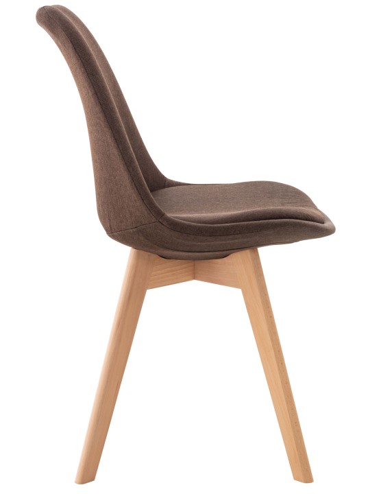 Tuoli Linares kangasta, ruskea