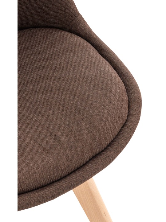 Tuoli Linares kangasta, ruskea