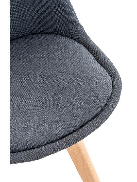 Tuoli Linares kangasta, tummanharmaa