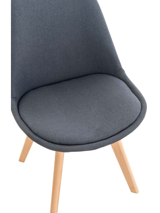 Tuoli Linares kangasta, tummanharmaa