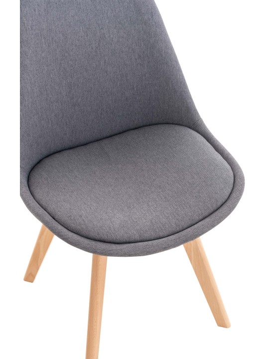 Tuoli Linares kangasta, harmaa