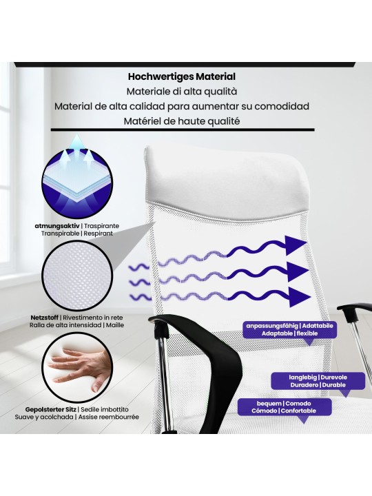 Washingtonin työtuoli, valkoinen