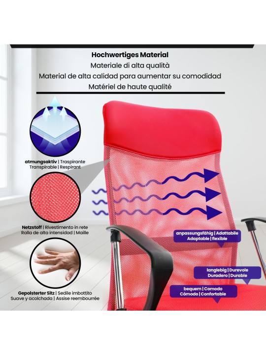 Washingtonin työtuoli, punainen