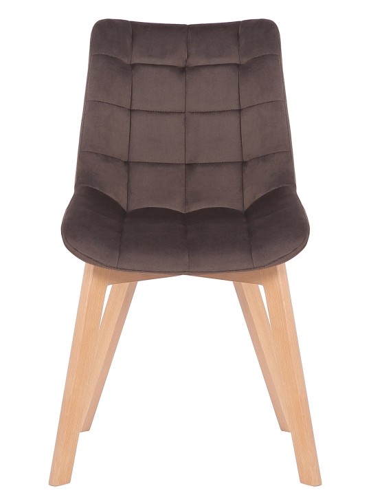 Passaic samettinen ruokapöydän tuoli, ruskea Passaic samettinen ruokapöydän tuoli, ruskea