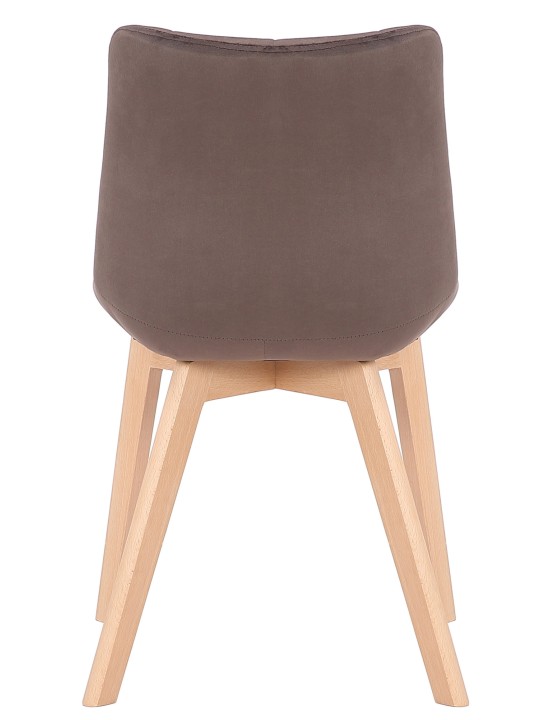Passaic samettinen ruokapöydän tuoli, ruskea Passaic samettinen ruokapöydän tuoli, ruskea