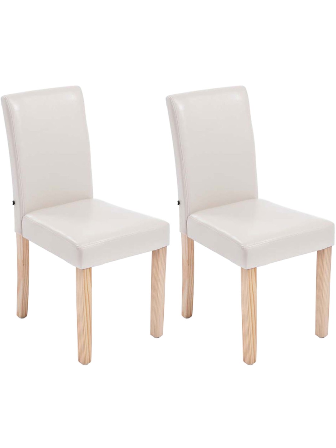 2 ruokapöydän tuolin setti Ina natura, kermanvärinen