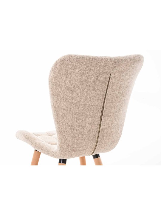 4 tuolin setti Elda kangas natural, kermanvärinen