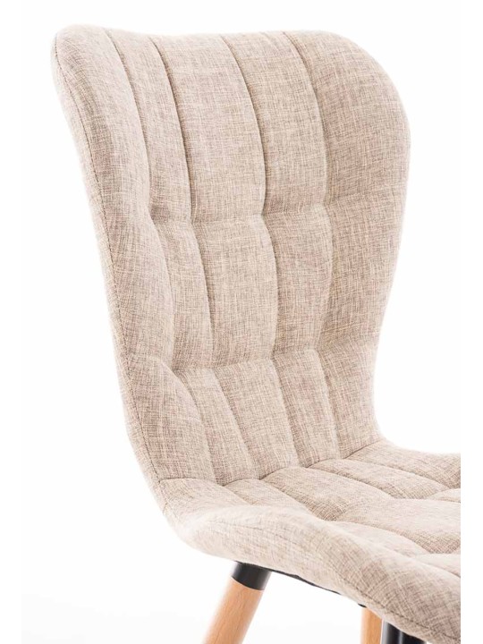 4 tuolin setti Elda kangas natural, kermanvärinen