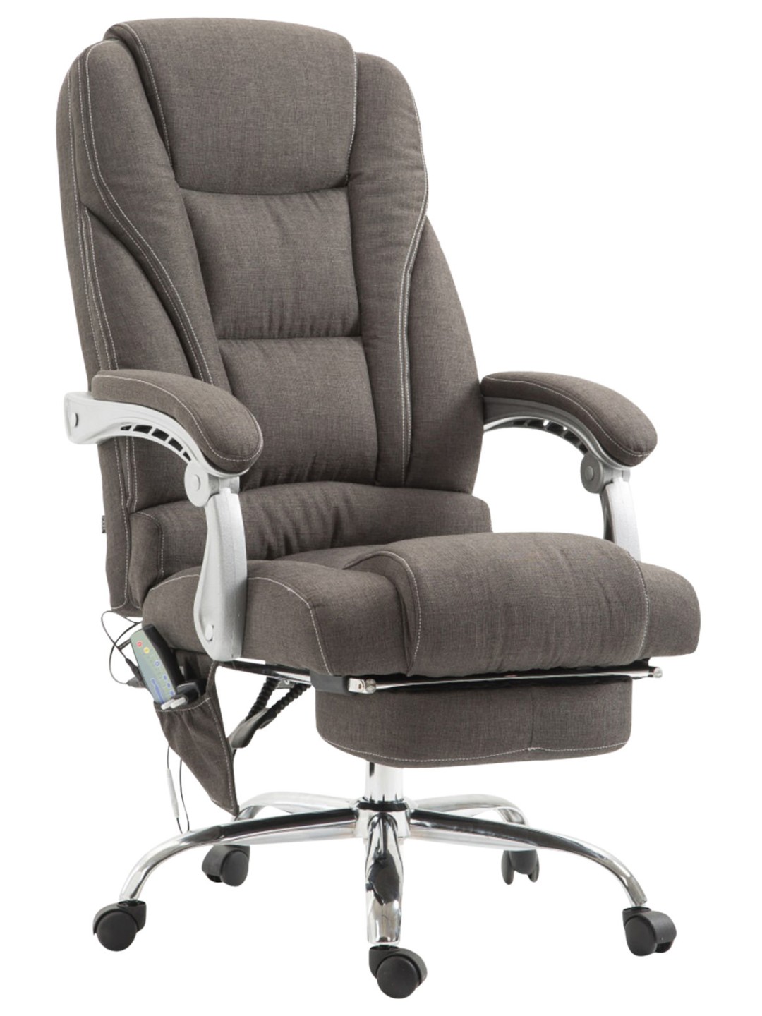 Pacific-kankainen työtuoli hierontatoiminnolla, tummanharmaa