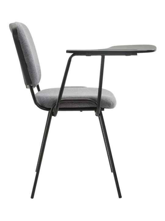 4 Ken-tuolin setti taitettavalla pöytäkankaalla, harmaa