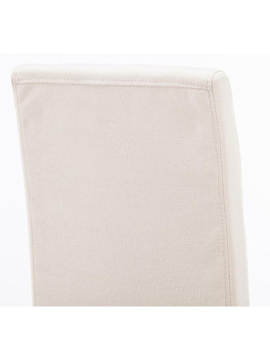 Ruokasalin tuoli Ina kangas cappuccino, kermanvärinen