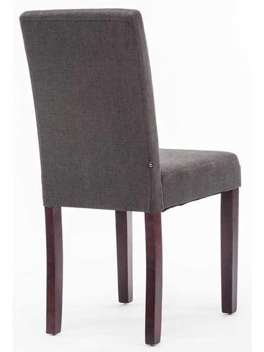 Ruokasalin tuoli Ina kangas cappuccino, tummanharmaa