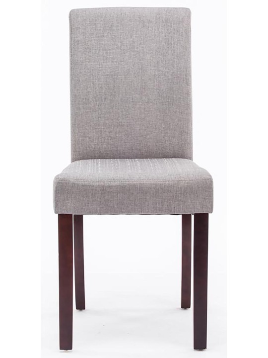 Setti 2 ruokasalin tuolia Ina kangas cappuccino, vaaleanharmaa