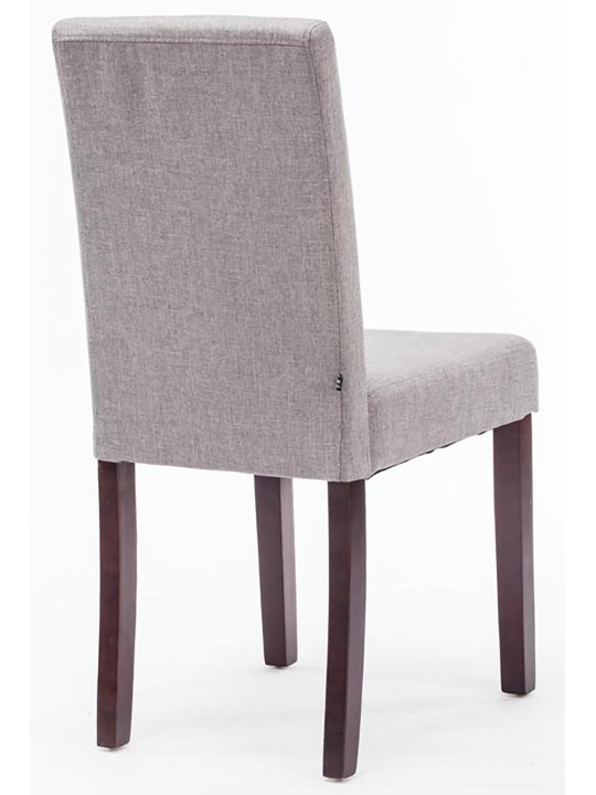 Setti 2 ruokasalin tuolia Ina kangas cappuccino, vaaleanharmaa