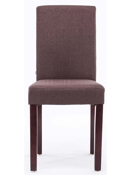 Setti 2 ruokasalin tuolia Ina kangas cappuccino, ruskea