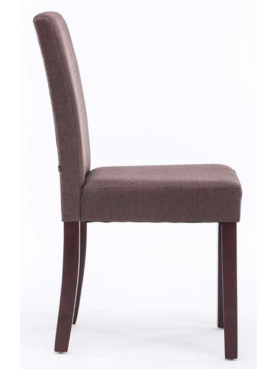 Setti 2 ruokasalin tuolia Ina kangas cappuccino, ruskea