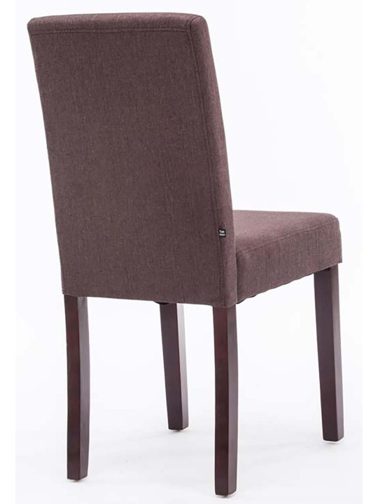 Setti 2 ruokasalin tuolia Ina kangas cappuccino, ruskea