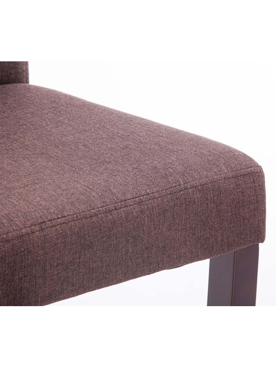 Setti 2 ruokasalin tuolia Ina kangas cappuccino, ruskea