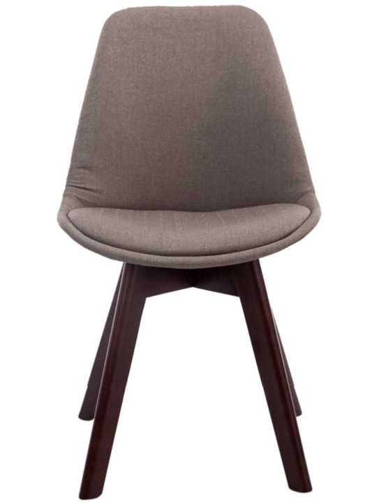 4 vierailijatuolin setti Borneo V2 pähkinä kangas, taupe