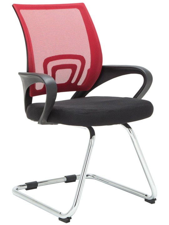 2 vierailijatuolin setti Eureka, punainen