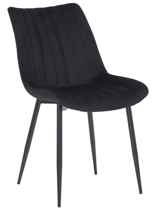 2 tuolin setti Rahden velvet, musta