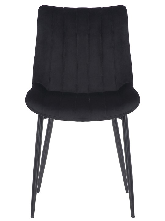 2 tuolin setti Rahden velvet, musta