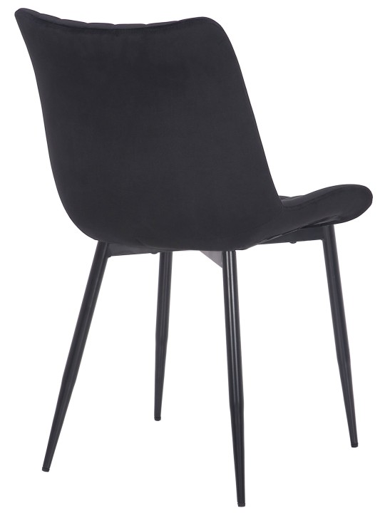 2 tuolin setti Rahden velvet, musta