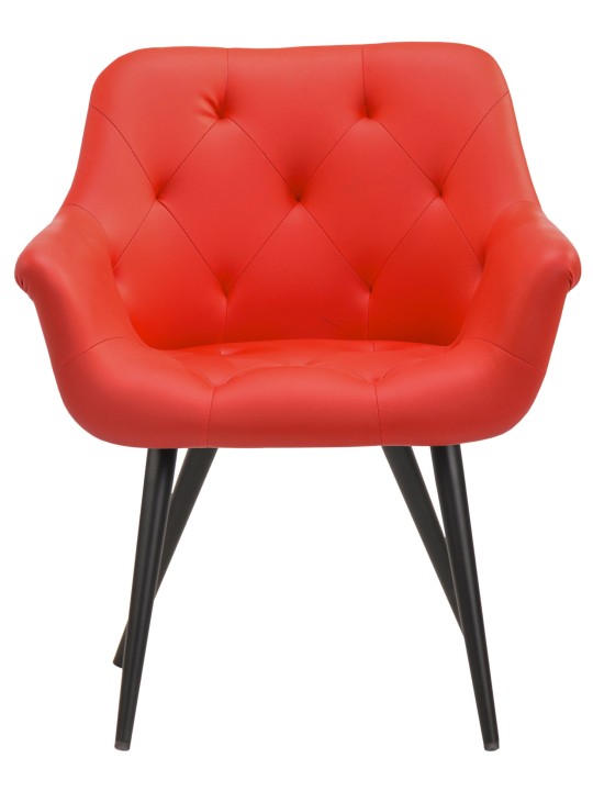 Langford keinonahkainen ruokapöydän tuoli, punainen