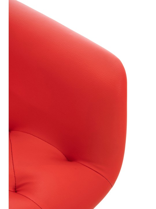 Langford keinonahkainen ruokapöydän tuoli, punainen