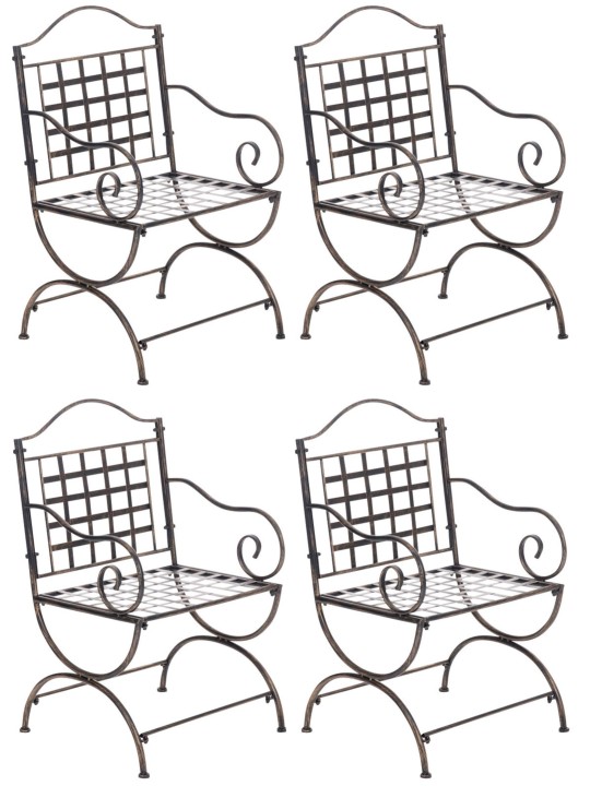 4 tuolin setti Lotta, pronssi