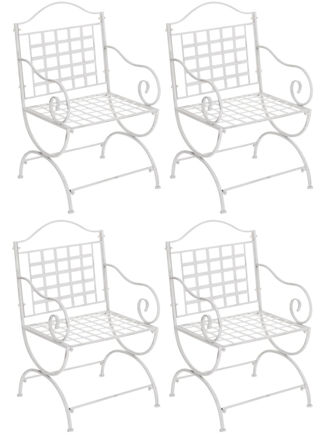 4 tuolin setti Lotta, antiikkivalkoinen