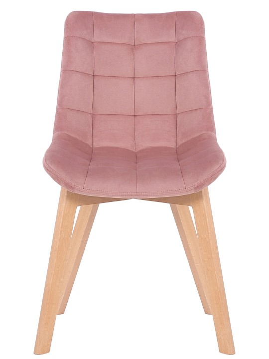 2 ruokapöydän tuolin setti Passaic velvet, pinkki