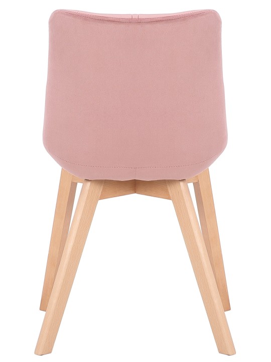 2 ruokapöydän tuolin setti Passaic velvet, pinkki