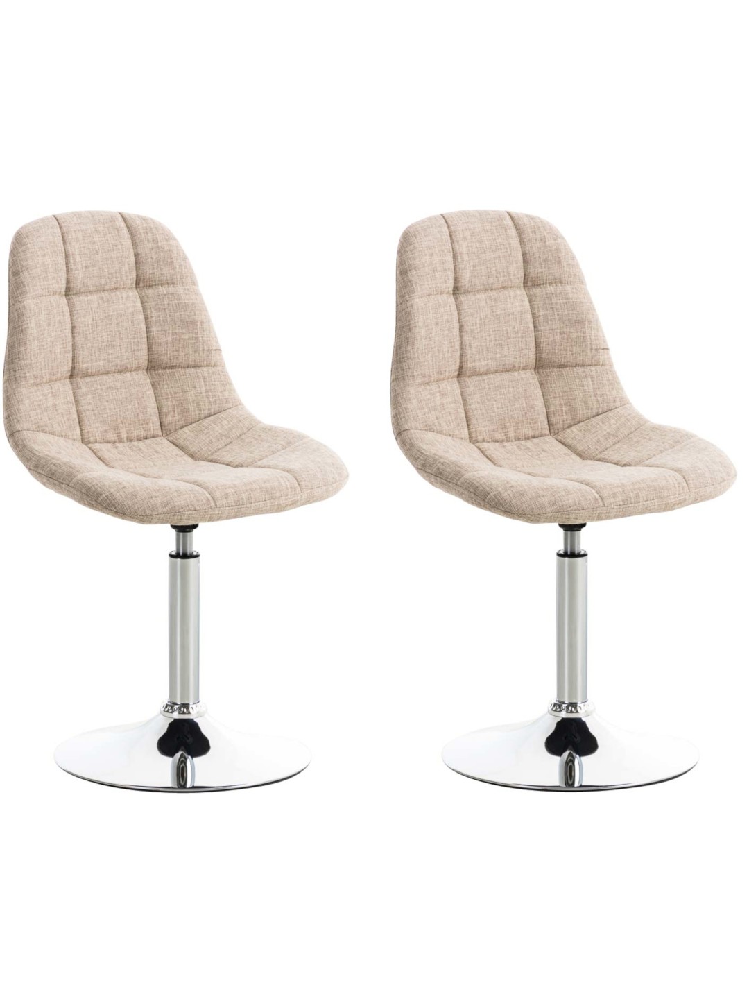 2 tuolin setti Emil kangas, kermanvärinen