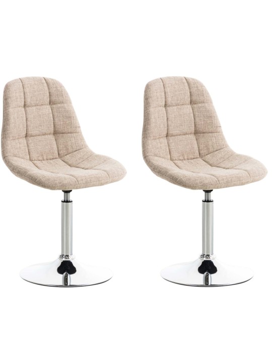 2 tuolin setti Emil kangas, kermanvärinen