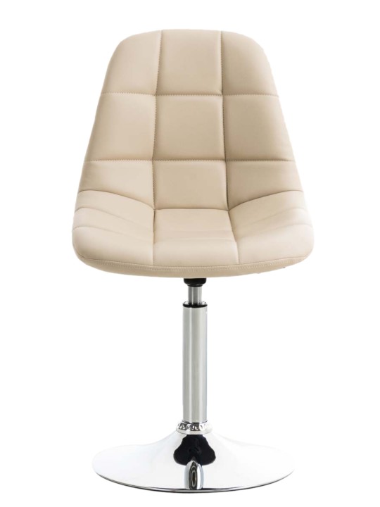 2 tuolin setti Emil keinonahkaa, kermanvärinen