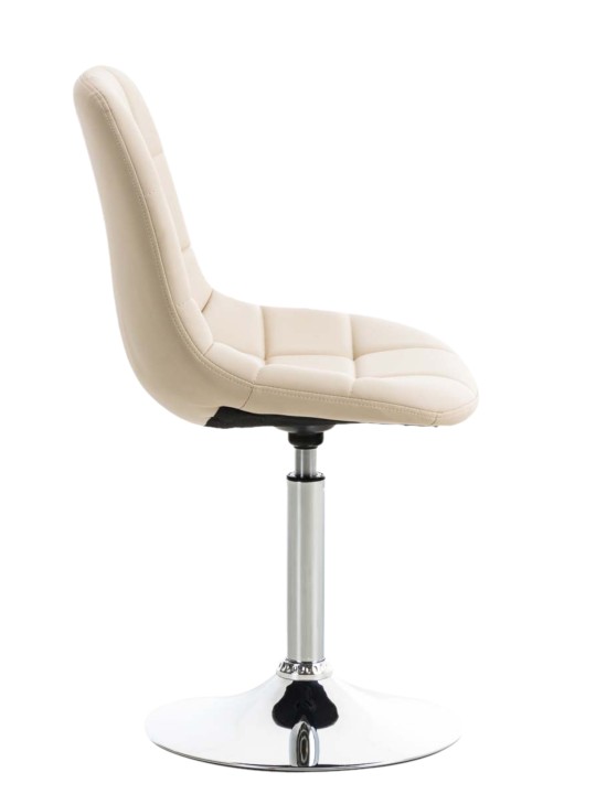 2 tuolin setti Emil keinonahkaa, kermanvärinen