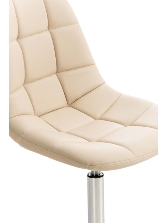 2 tuolin setti Emil keinonahkaa, kermanvärinen