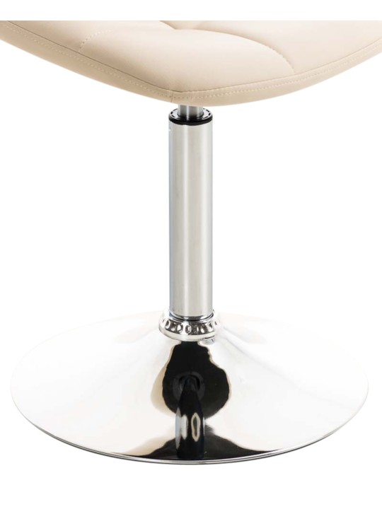 2 tuolin setti Emil keinonahkaa, kermanvärinen