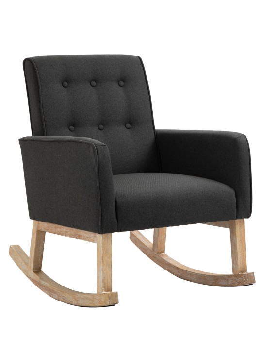 Keinutuoli Dream kangasta, tummanharmaa