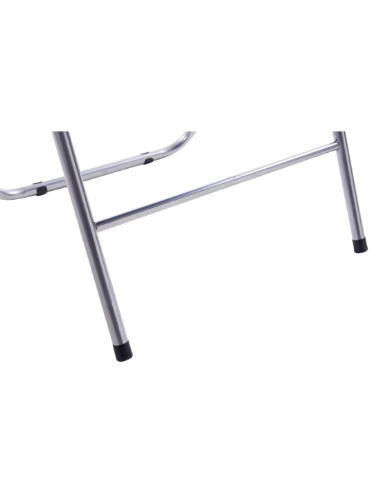 Set of 4 folding chairs Felix, valkoinen/hopea