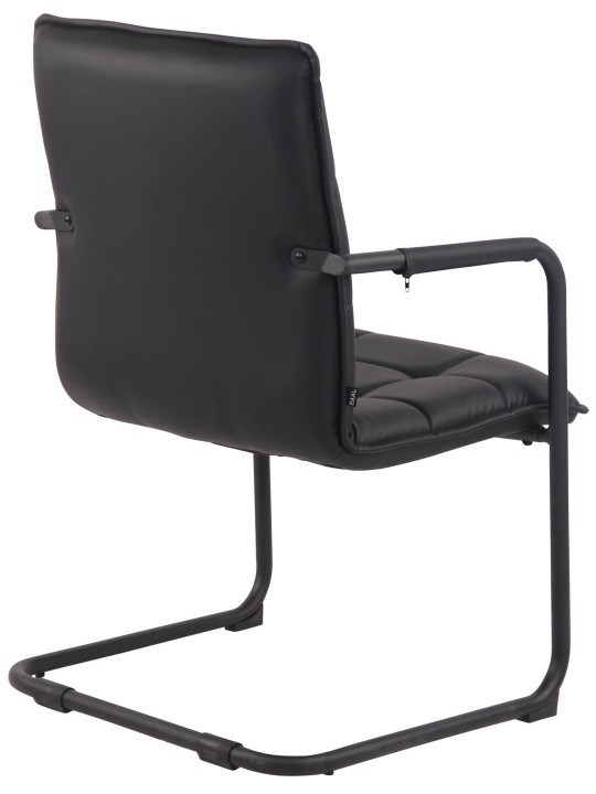 2 vierailijatuolin setti Gandia keinonahkaa, musta