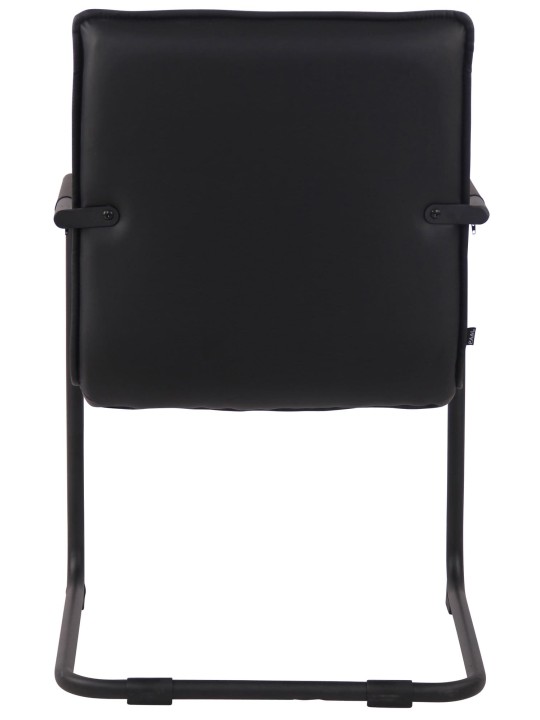 2 vierailijatuolin setti Gandia keinonahkaa, musta