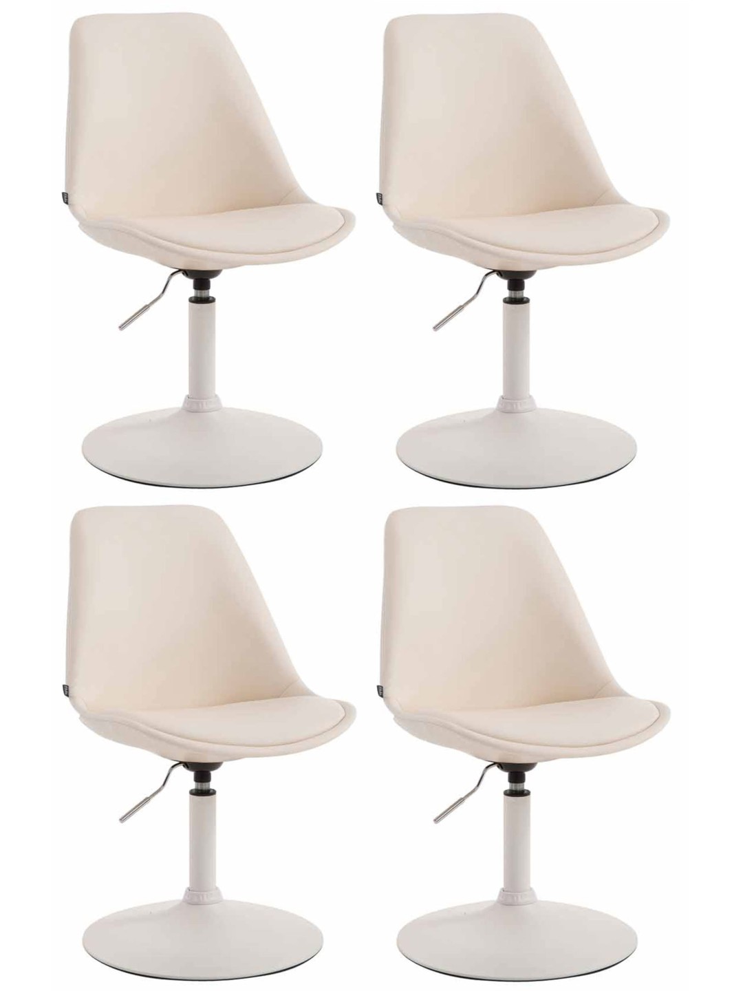 Set of 4 dining room chairs Maverick W faux leather, kermanvärinen