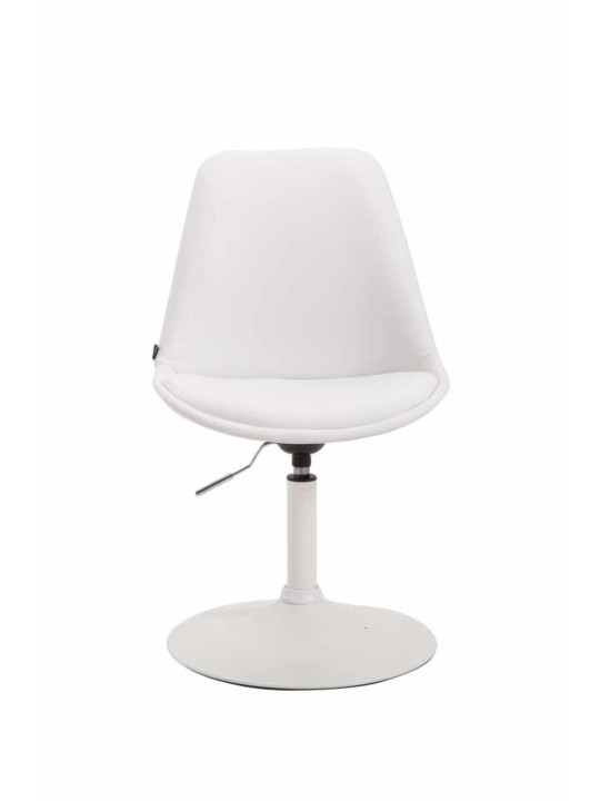 Set of 4 dining room chairs Maverick W faux leather, valkoinen