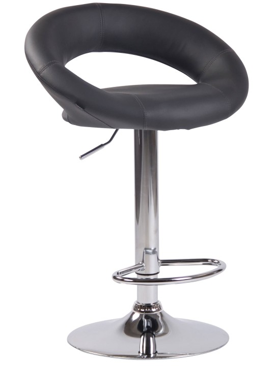 2 baarituolisarja Olinda keinonahka kromi, harmaa