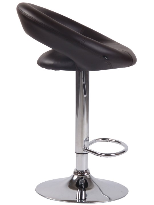 2 baarituolisarja Olinda keinonahka kromi, ruskea