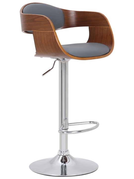 2 baarijakkaran sarja Kingston C keinonahkaa, pähkinä/harmaa